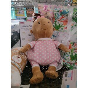 Warmies Snuggable Pink Polka Dot Baby Doll Plush Microwaveable Lavender Scented